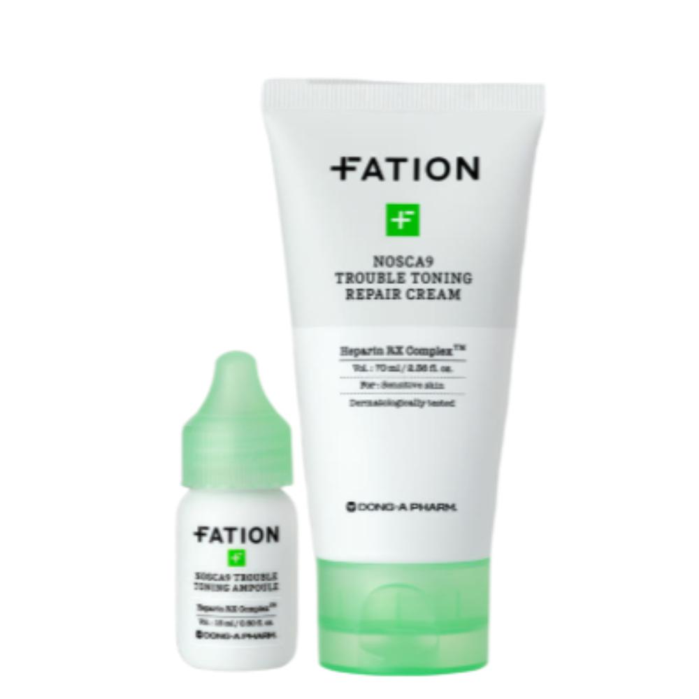 Fation Nosca9 Trouble Trace 2-Step Set (Ampoule 15ml + Cream 70ml)