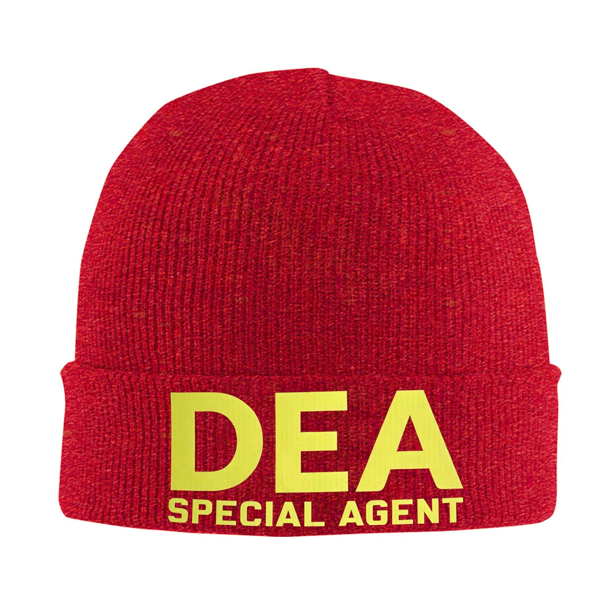 DEA Special Agent US Federal Interdiction Agency Hats Autumn Winter Beanie Warm  Caps Female Male Acrylic Skullcap One Size