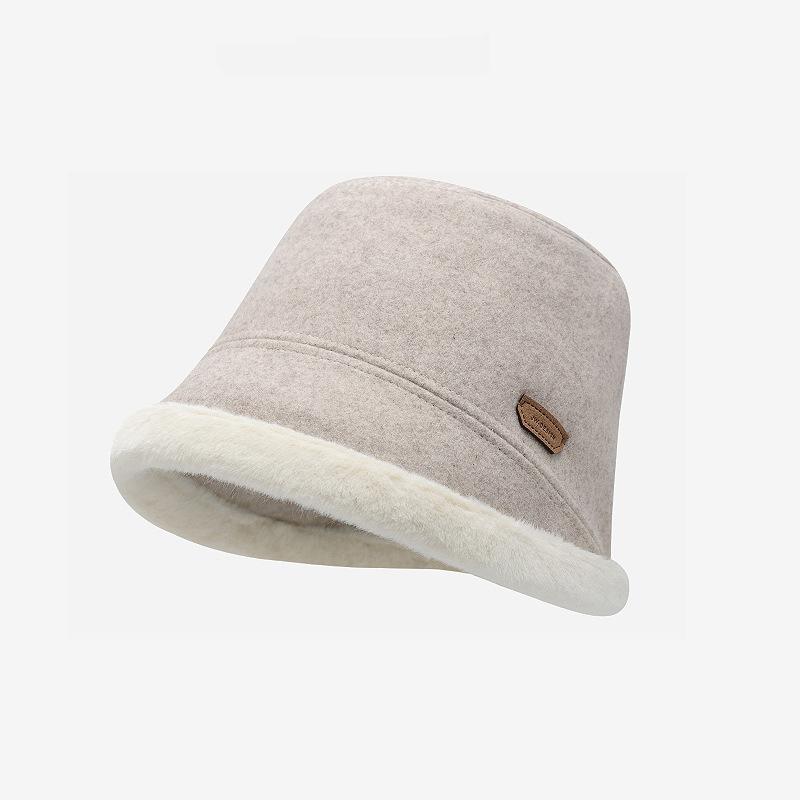 

Женская осенне-зимняя плюшевая утолщенная теплая кепка-ведро