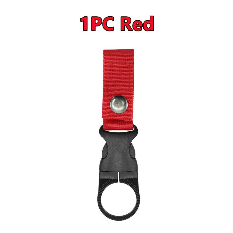 1/2/4PC Nylon Webbing Buckle Hook Water Bottle Holder Clip Outdoor Military EDC Carabiner Backpack Belt Hanger Camp Tools