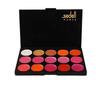 Sedell Professional Long Lasting Waterproof Matte Lipstick Palette Set Of 15, Multicolor, 2 G