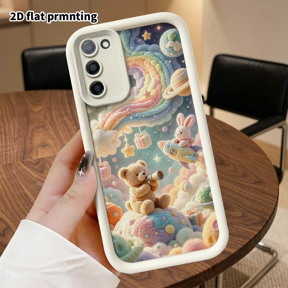 Phone Case: 2D Flat, Fits Samsung Galaxy A34 A35 M05 M06 S20 S22 S21 FE Plus 5G Protective Case, Space Fantasy World, Perfect Christmas and Halloween