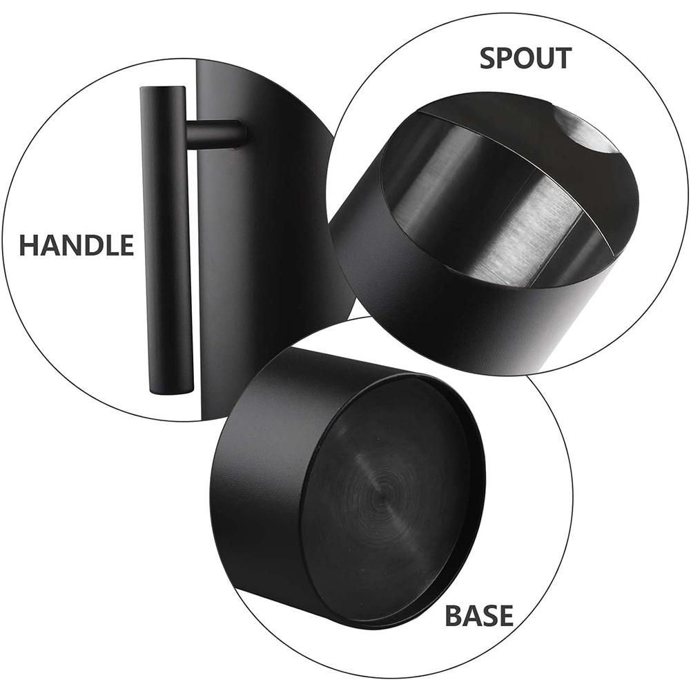 Stainless Steel Water Pitcher Coffee Pots Ergonomic Handle Water Jug 1.5/2L Water Serving Pot for Juice Beer Milk