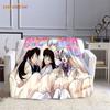 Anime flanelová deka InuYasha Print Deky Hanyou No Yashahime 3D Dětská Deka Dospělí Domácí Dekor Módní Party Deka Dárek