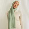 High Quality Plain Color Chiffon Scarf Hijab Headband Head Wrap For Women Muslim Hijabs Scarves