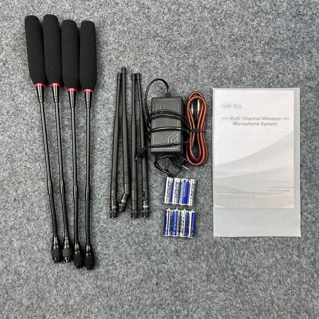 Wireless Conference Microphone Set: One-to-Four System with Cross-Border Compatibility