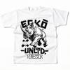 Camiseta Unisex Ecko Unltd com Estampa de Rinoceronte Respirável Macia Preta com Design Branco Corte Clássico para Uso Casual Atividades ao Ar Livre