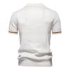 Men's Knitted Polo Shirt, Business Casual Short Sleeve Turn-Down Collar Polo Top Short Sleeve Turn-Down Collar Sweater Polo Tee for Spring Summer
