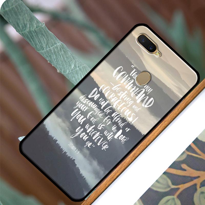 Bible Verse Quotes Case For OPPO A83 A91 A93 A1K A15 A3S A54 A74 A94 A5 A9 A31 A53 A52 A72 A53S Back Cover