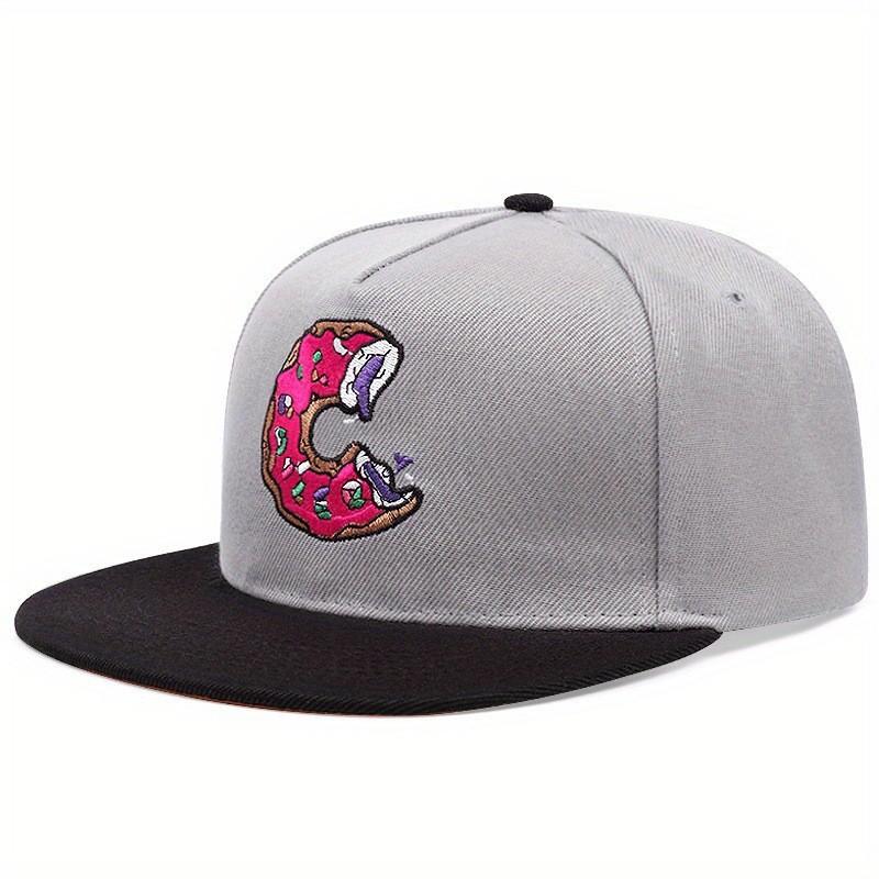 Unisex Letter Embroidery Watermelon Printing Hip-hop Hats Outdoor Adjustable Casual Baseball Caps Sunscreen Hat