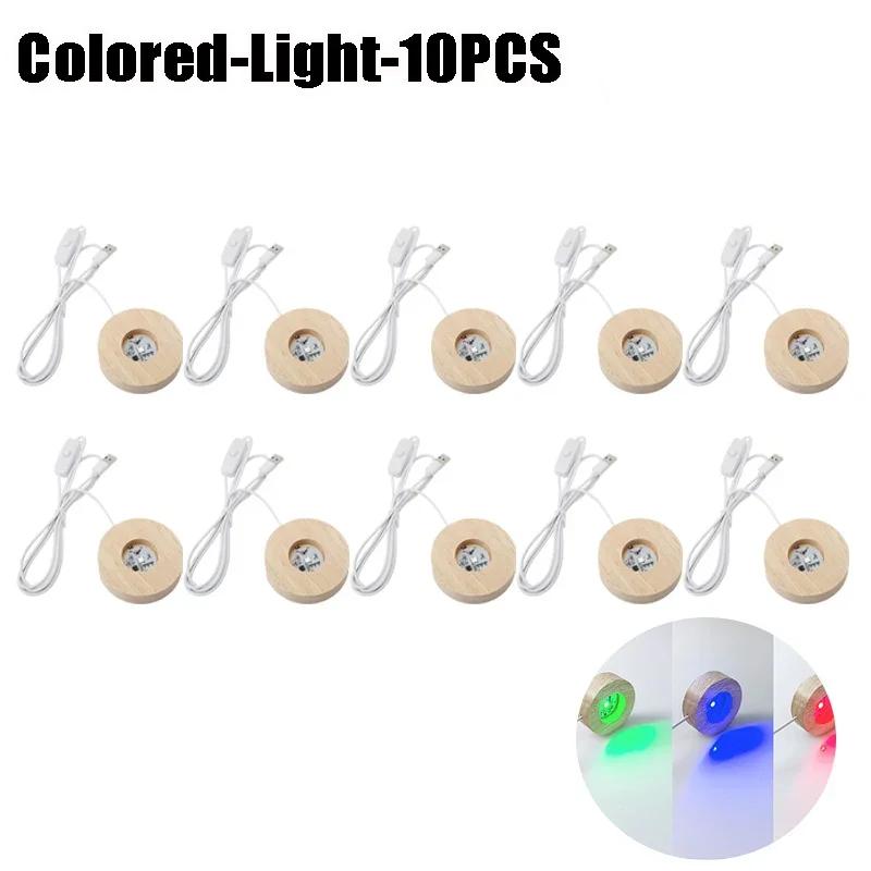 Remote Control Orgonite Pyramid Light Natural Stone Crystal Wood Base LED Night Lamp Dimmable Holder Meditation Decor Healing