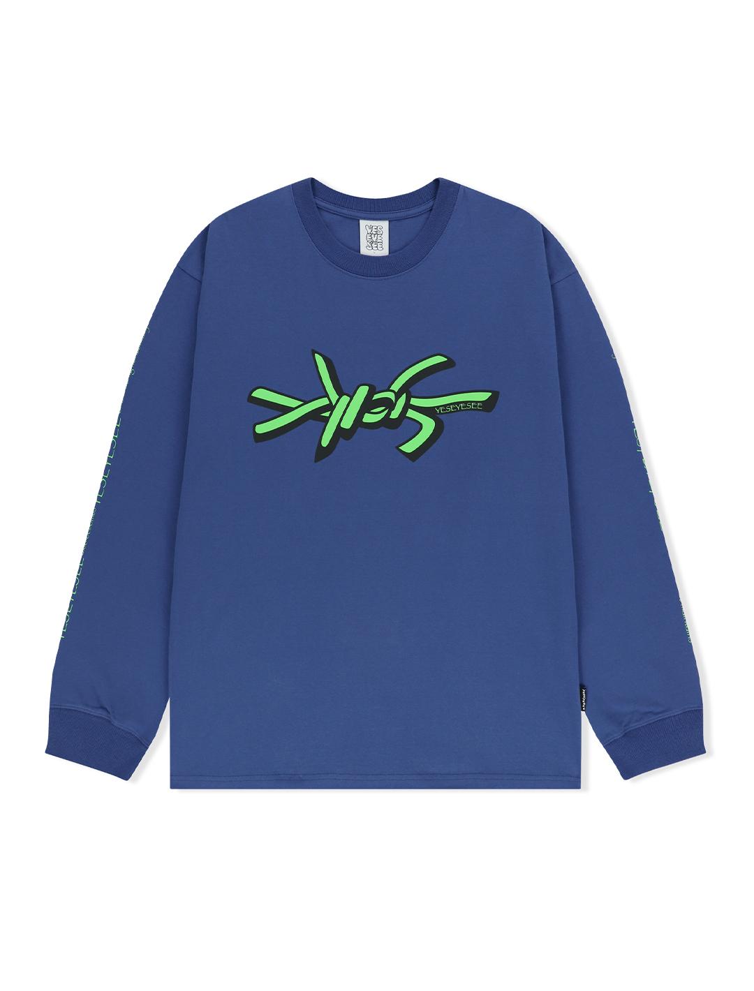 Yes Ic Y.E.S Wire Logo L/S Cobalt Blue Cobalt Blue/S