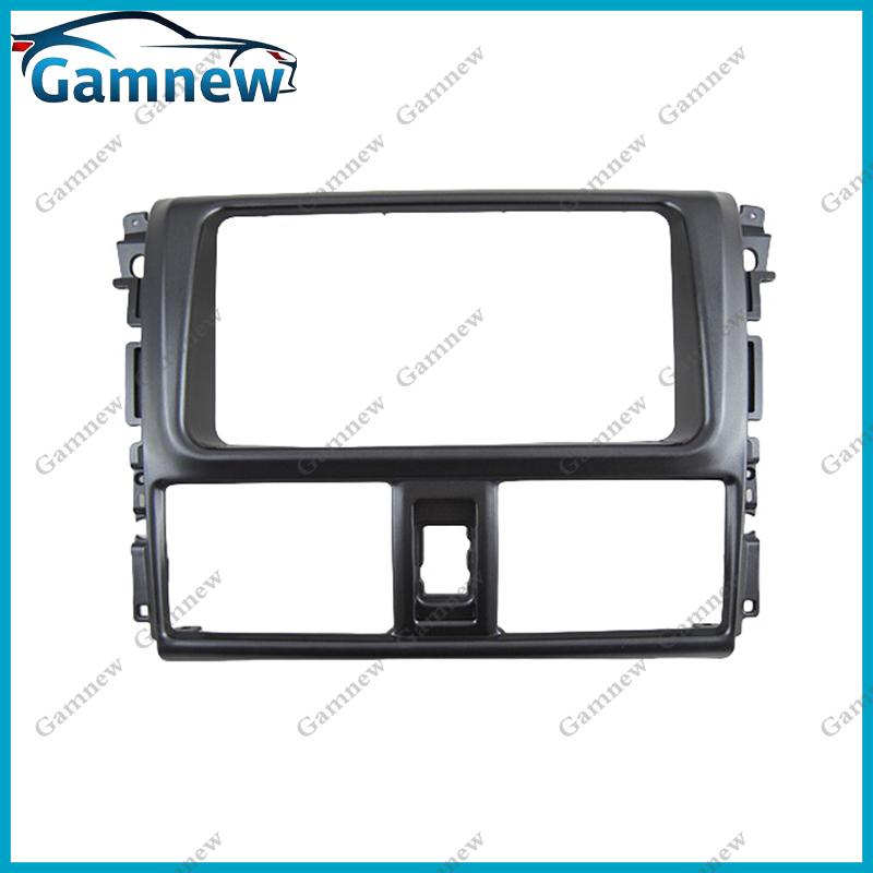 7 inch 2DIN Car Fascia Radio Panel For Toyota Yaris L 2014 Frame Kit Install Facia Face Plate