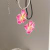 Flower Pendant Charm Necklace for Women Girls Trend Clavicle Chain Choker Chains Holiday Party Jewelry Accessory Gift