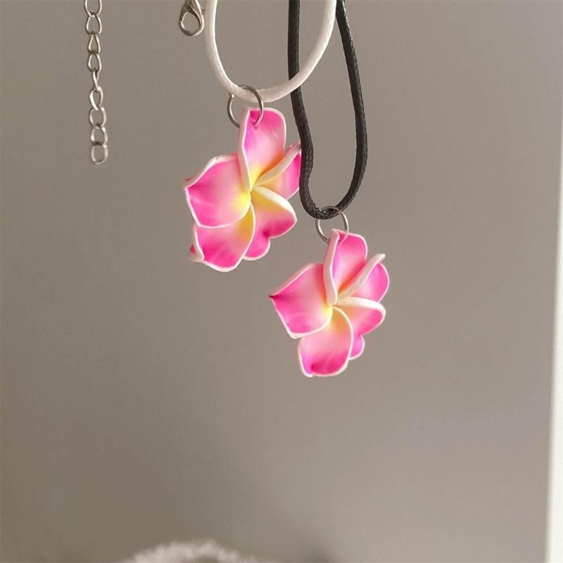 Flower Pendant Charm Necklace for Women Girls Trend Clavicle Chain Choker Chains Holiday Party Jewelry Accessory Gift