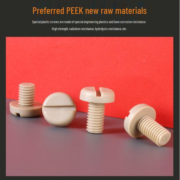 

Шестигранный винт с головкой под шестигранник из PEEK – Высокотемпературный, прочный и коррозионностойкий, M2-M8 Contact support for model details