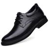 Men's Spring & Autumn Leather Shoes - 6cm Height Boost, Thick Sole, Formal/Casual Versatile Footwear