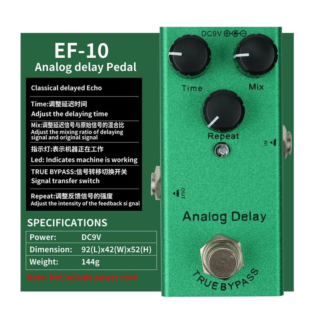Electric Guitar Vintage Overdrive Effector Single Block Effects 9V Small Guitar Pedal Musical Instrument Accessories