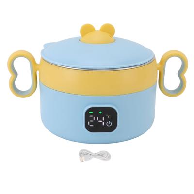 Insulated Food Warmer Bowl Stainless Steel Automatic Constant Temperature USB Rechargeable Electric Heating Lunch Box