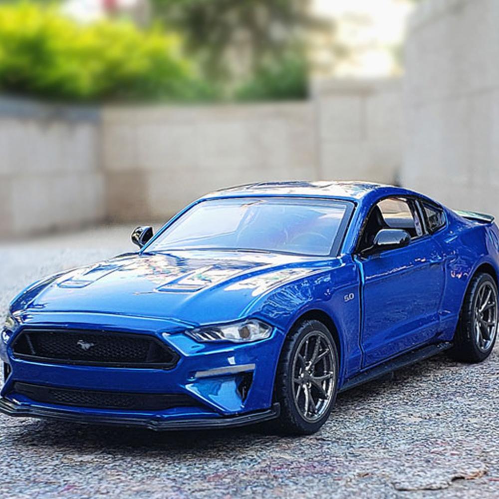 1/34 skala Ford Mustang GT 2018 Modell Auto Diecast Spielzeug Fahrzeug Kind Geschenk Sammlung
