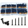 Portable Metal M3 Screw Kit Black Finish Self Drilling Self Tapping Screw Fastener Cross Head Flat Head Screw Hardware