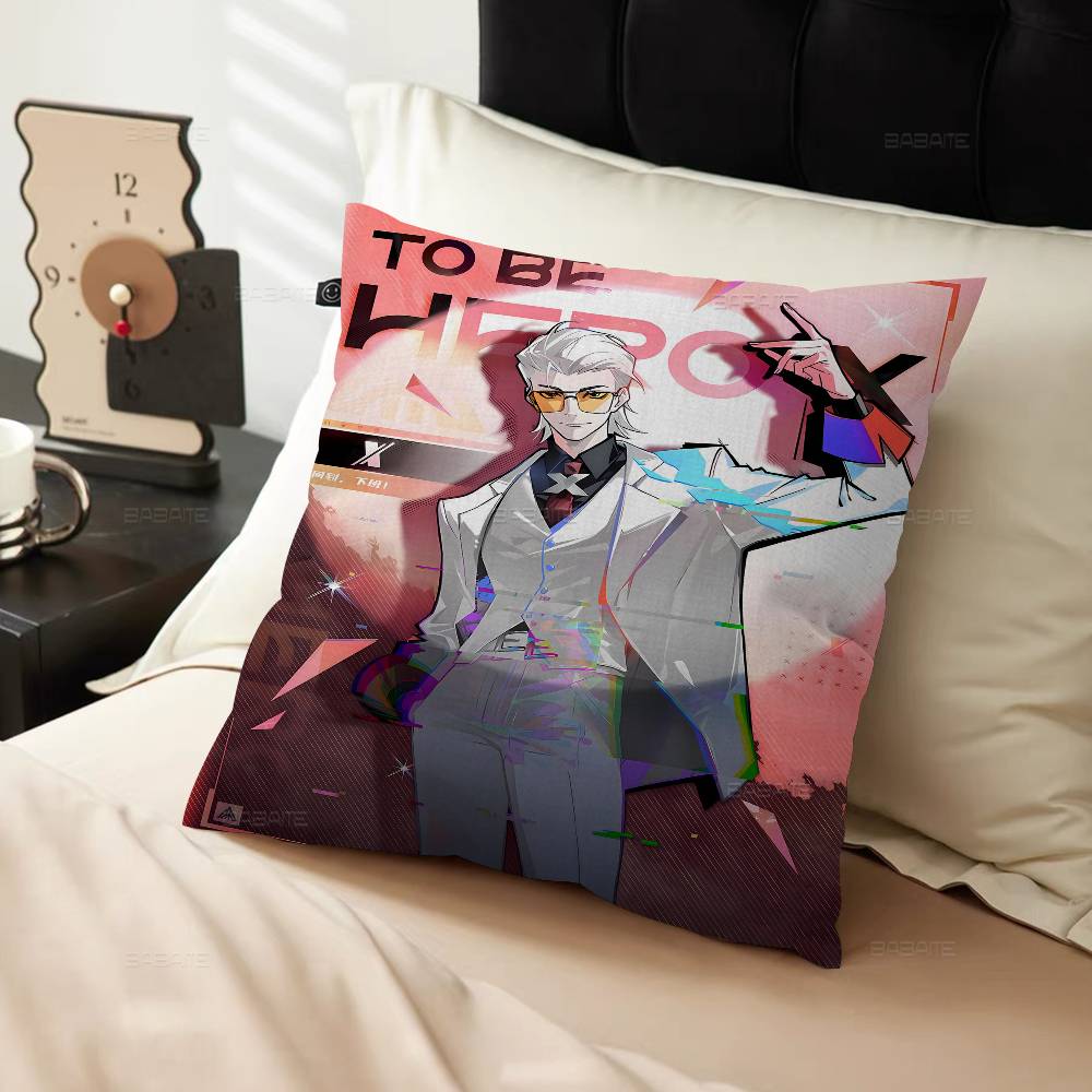 To Be Hero X Anime Pillow Covers Cartoon Sofa Decorative Home Double-sided Printing Short Plush Cute Cushion Cover