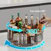 1Pc Rotating Spice Rack For Home Kitchens Multi-Functional Storage Tray For Seasoning Bottles And Jars, And Cosmetics