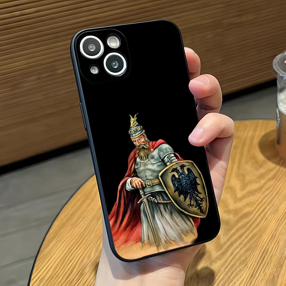 Albanian Skenderbeu Flag Phone Case For IPhone 17 Pro Max 16 15 14 Pro Max 13 11 X Xs Xr 8 7Plus Silicone Cover iPhone17 Air