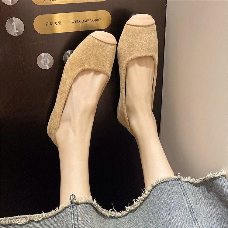 Flat-soled Single Shoes Women's Shoes 2025 New Spring, Autumn and Winter One-pedal Shoes