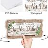 Putuo Decor Welcome Please Knock Office Door Signs, PVC Do Not Disturb Door Hanger Sign, Double Sided Hanger Plaque Meeting In Progress Sign For