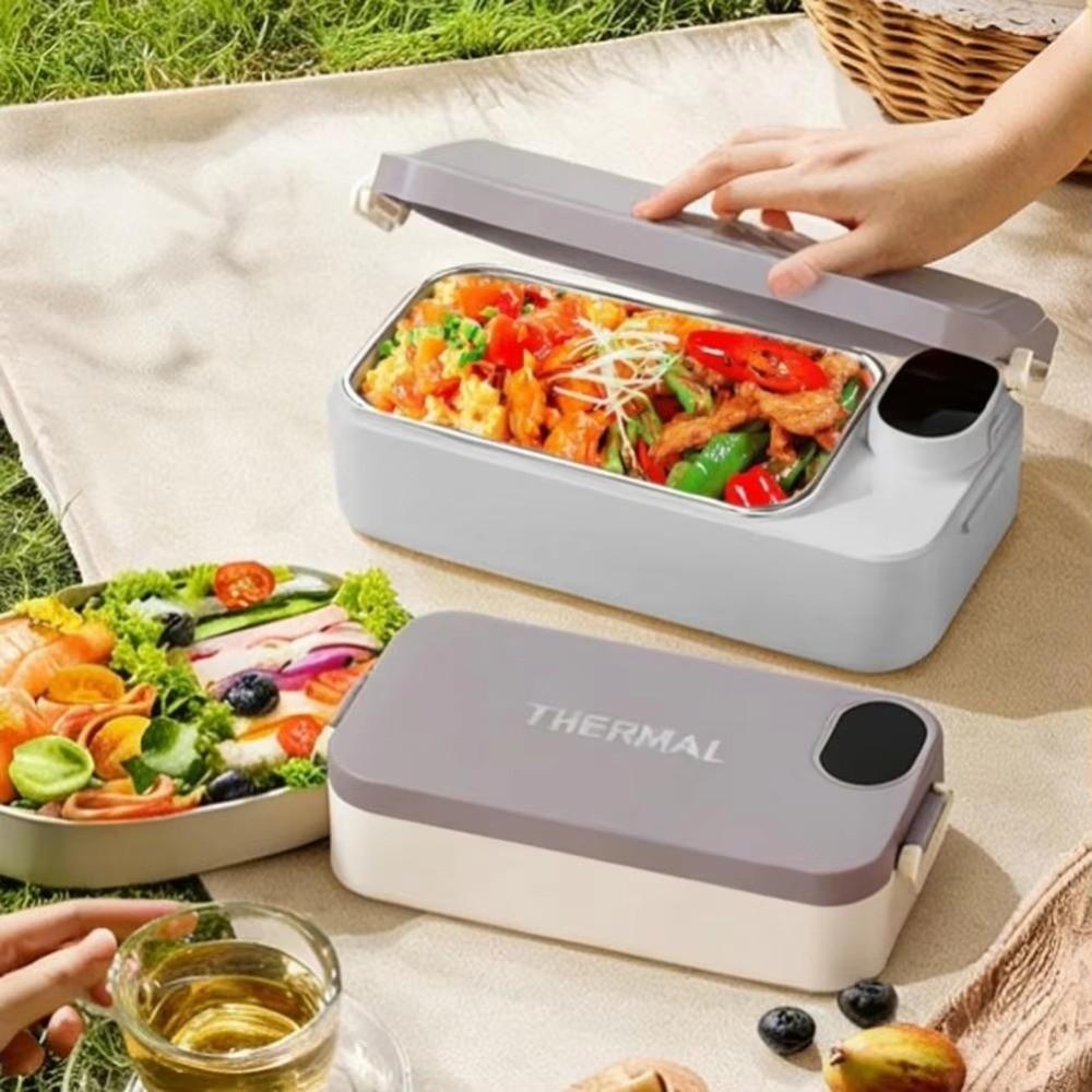 304 Stainless Steel Electric Lunch Box Digital Display Heated Box Hot Rice Box  Office Lunch