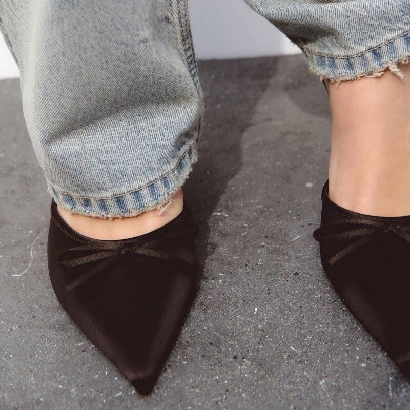 Designer Luxury Sexy Thin High Heel Summer Women Slippers Fashion Cover Toe Dress Slides Ladies Stripper Party Sandals