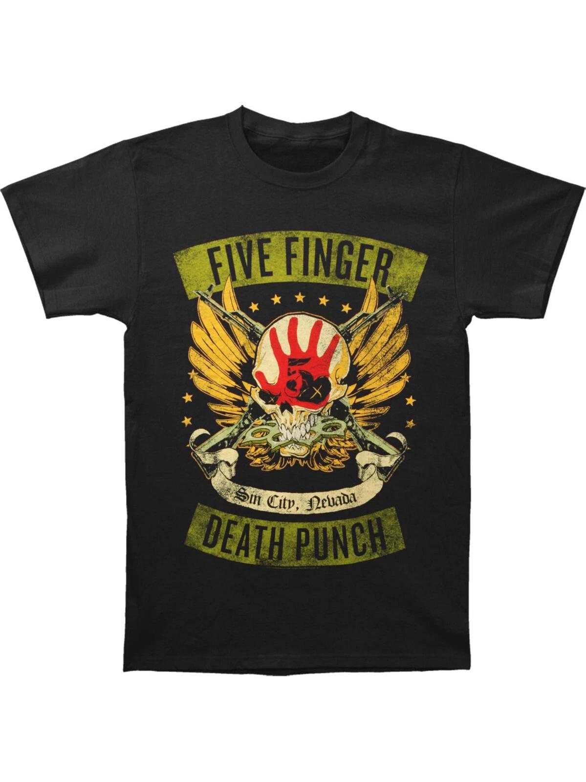 FIVE FINGER DEATH PUNCH cd lgo LOCKED AND LOADED Official SHIRT MED new S