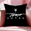 Band T-Tokio Hotel Kissenbezug Atmungsaktiv Leinen Kissenhülle Sommer Geruchlos Umweltfreundlich Verdeckter Reißverschluss Waschbar