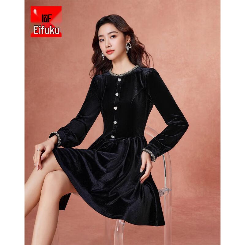 

IEF Aiyifu 2025 Autumn/Winter Velvet Dress XL