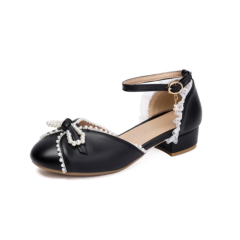 Weiß Blau Damen Sandalen Niedriger Absatz Kleine Große Größe 31 48