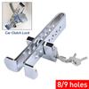 8/9holes Universal Car Clutch Lock Steering Wheel Brake Pedal Lock Throttle Security Steel Stainless Anti-Theft Tool Pedal Lock