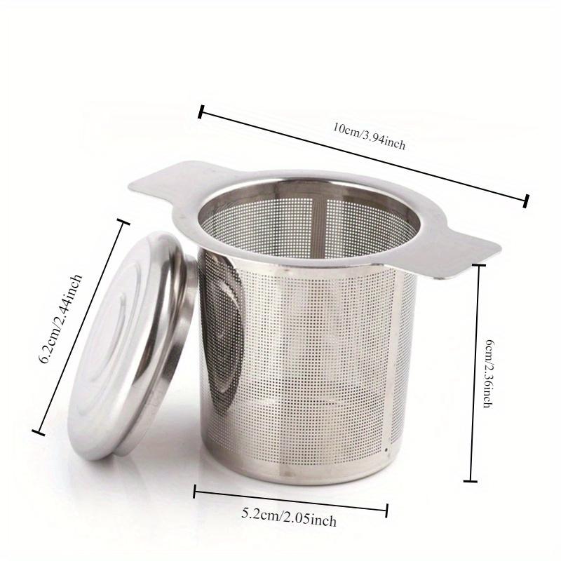 1pc Stainless Steel Tea Strainer with Double Ears, Stainless Steel Tea Strainer with Double Handles, Tea Brewer Filter