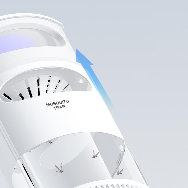Lámpara Asesina de Mosquitos UV Silenciosa Fotocatalizador Matamoscas 1 Pieza Carga USB Fácil de Limpiar para Uso en Hogar Hotel Dormitorio