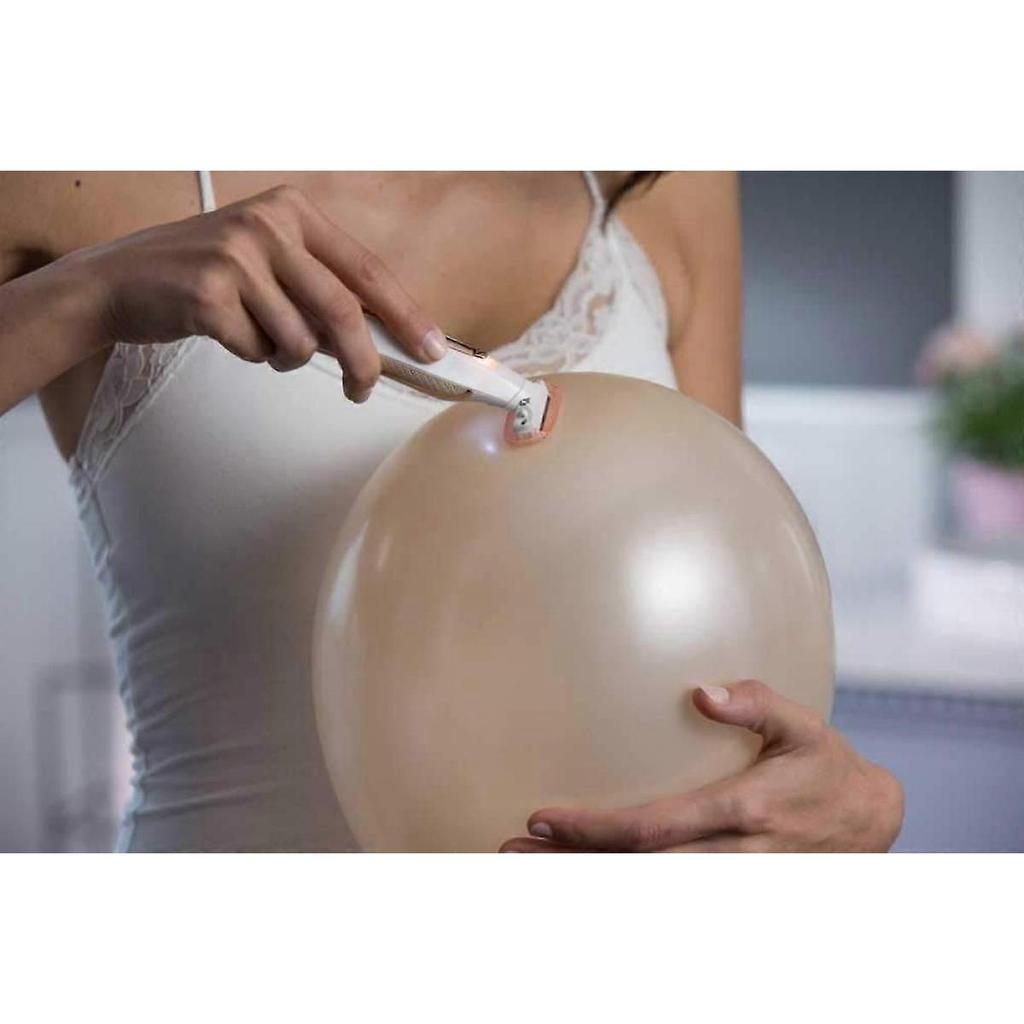 Flawless Body Rechargeable Ladies Shaver and Trimmer, White/Rose Gold