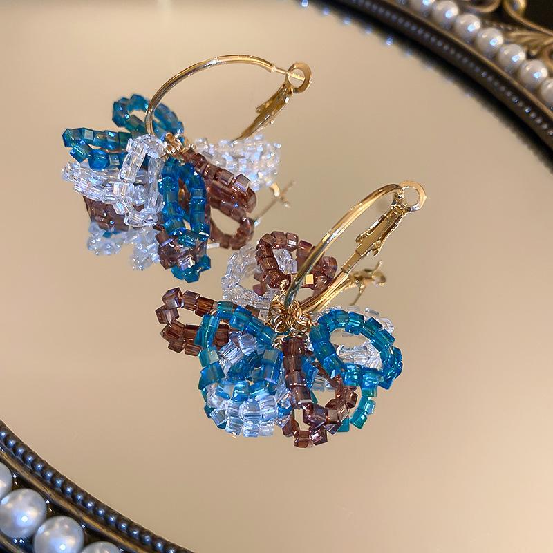 GemChic Women's Earrings Fashion Ear Stud Needle Embed Zircon Imitation Pearl Geometric Earrings Versatile Birthday Christmas Jewelry Gift