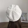 Fisherman Hat Women's Irregular Brim Basin Hat Japanese Style Small Corduroy Ear Protection Warm Hat Autumn and Winter Fashion