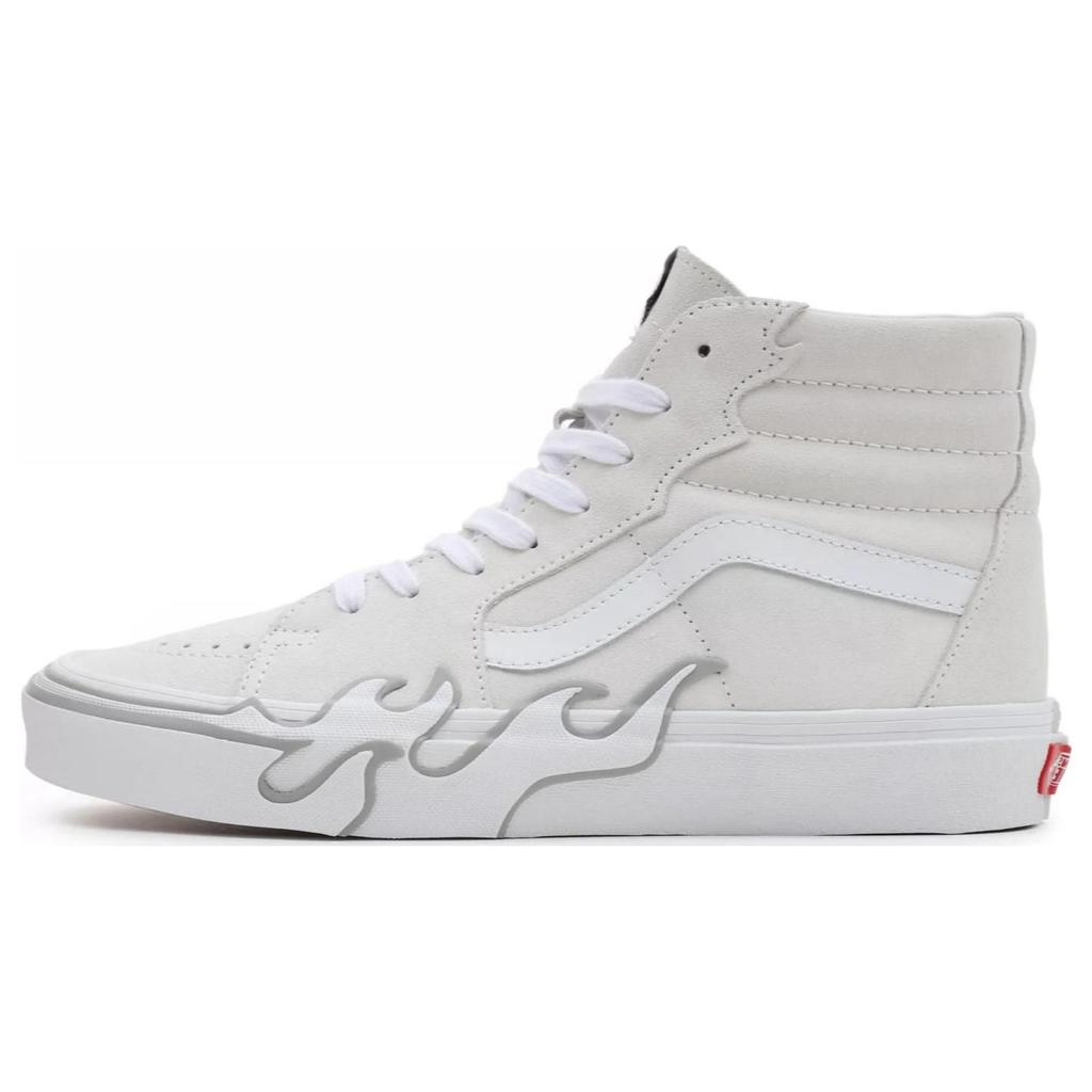 Vans Sk8-Hi Flame - White Unisex Sneakers VN0005UJWWW