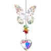 Kryształowy łapacz słońca motyl prezenty dla mamy, prezenty urodzinowe dla siostry, prezenty dla mamy od córki syna dla mamy Dzień Matki Święto Dziękczynienia wisząca ozdoba