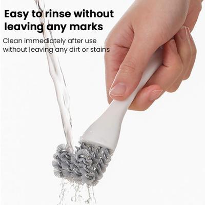 5Pcs Grid Cleaning Brush Spiral PP Bristles V-Shaped Hook Head 360-Degree Cleaning Brush Ergonomic Handle Two-in-One Grill Dirt Remover