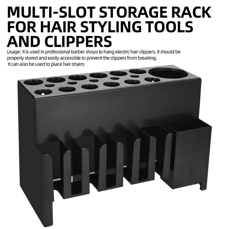 Hair Scissors Storage Rack Hairdresser Tool Holder Anti Slip Design Multi Slot Scissors Box Organizer