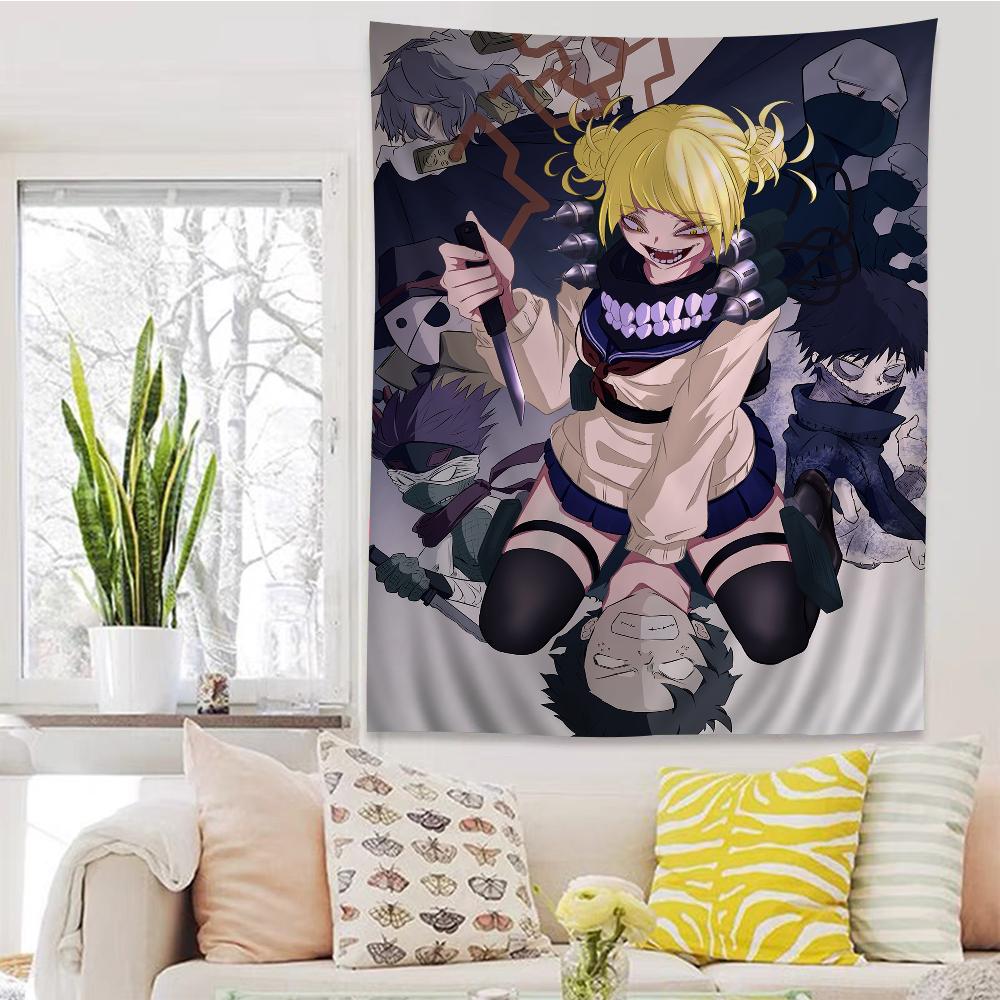 

My Hero Academia Himiko Toga Tapestry Creepy Cute Anime Wall Hanging Ideal for Villain Fans Edgy Otaku Bedroom Decor 74x94cm(29x37in)