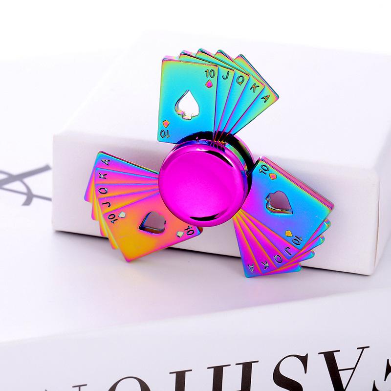 Metallischer Fidget Spinner mit landschaftlichem Motiv: Beliebtes Promi-Straßenmarkt-Dekompressionsspielzeug
