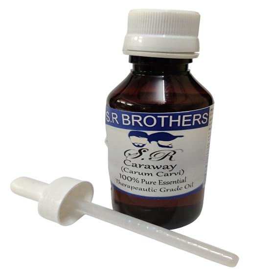 

S.R Brothers caraway (Carum carvi) Pure & Natural Therapeutic Grade Essential Oil Plastic with Dropper 10ml