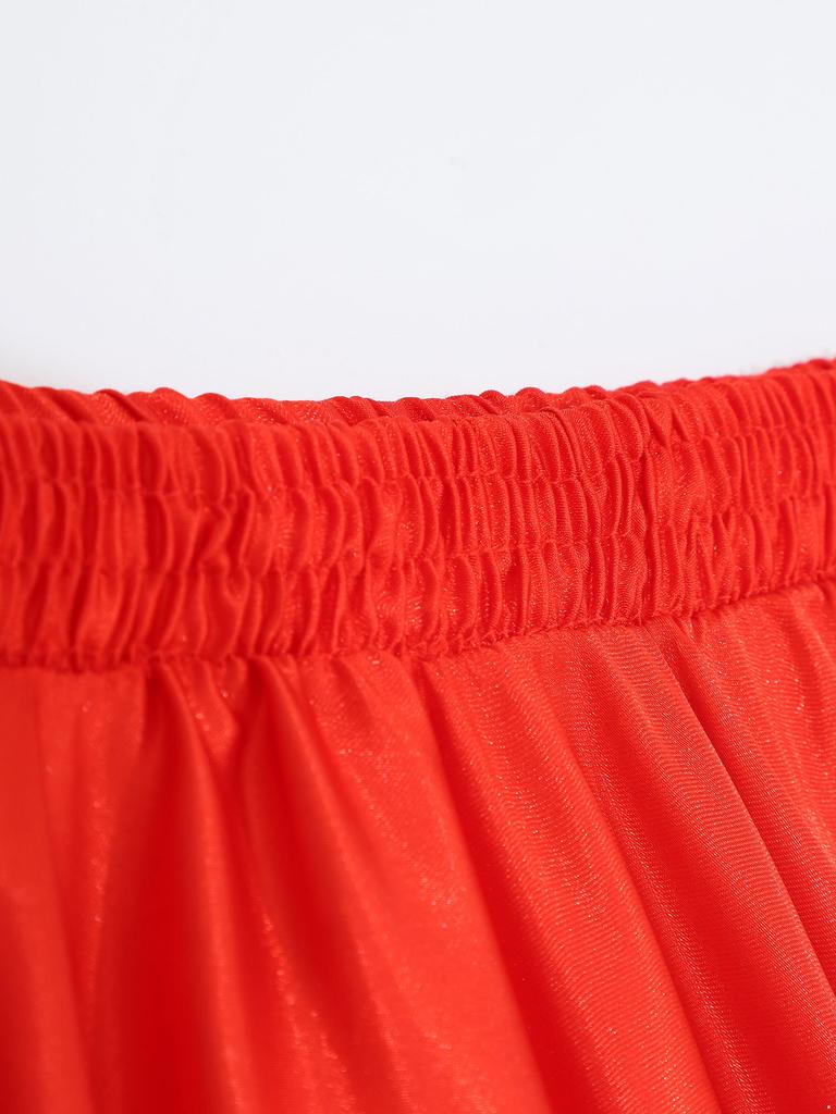 Mädchen Spanischer Stiertanz Rock Großer Schwung Flamenco Kostüm Rüschensaum Rock Bauchtanz Performance Rock